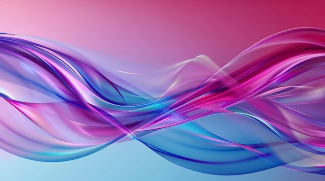 An animated loop of smooth, curving waves in a vivid palette of lilac, crimson, and blue. The bright, sparkling colors pulse and shift, providing a lively and festive background