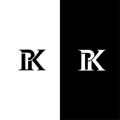 PK monogram logo ,sign, symbol, text, icon, 3d, word, business, number, vector, flag, calendar, illustration, one, design, banner, font