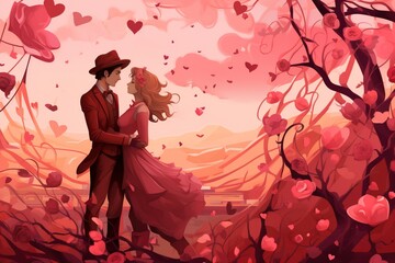 Fototapeta premium valentine background , generative ai