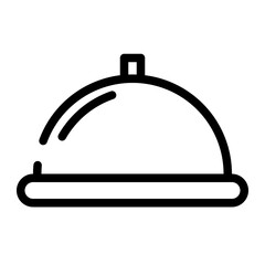 hotel cuisine cutline icon