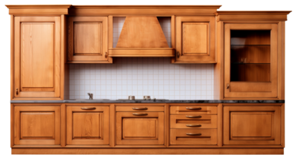 wooden cabinet with furniture