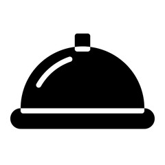 hotel cuisine glyph icon style