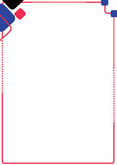 frame with red ribbon