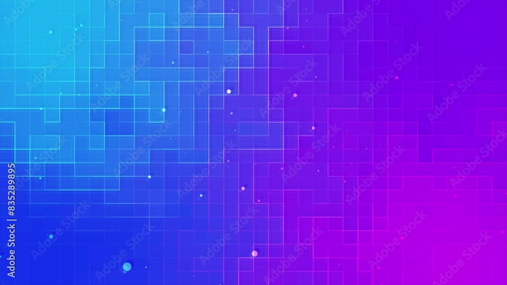 Poster digital concept square pattern pixel background. fintech technology or science research presentation