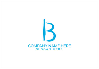 Fototapeta premium B Letter Company Logo Design