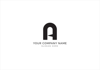 A Letter Minimalist Abstract Business Logo Design