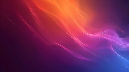 Grainy gradient background purple orange vibrant abstract glowing color wave black dark backdrop, noise texture banner poster header design