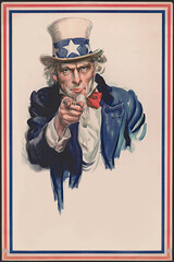Uncle Sam, United states of america, united we stand, i want you poster