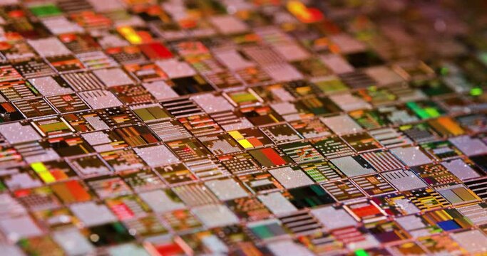 Silicon semiconductor wafer close-up. In electronics, a wafer also called a slice or substrate is a thin slice of semiconductor, a crystalline silicon, used for the fabrication of integrated circuits