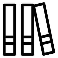 binder line icon vector illustration isolated on white background