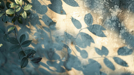 gray concrete wall with shadows of plants, texture background, wallpaper, design, architecture, stylish, backdrop, space for text, layout, material, building, blank, silver, stone, cement, clay, art