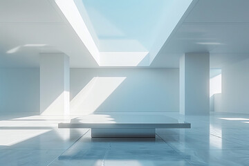 Empty hall of modern architectures