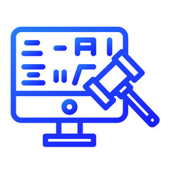 online trial gradient icon style