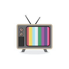 retro television design. Vintage style. old television