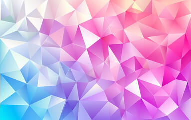 Obraz premium abstract background with colorful triangles, Colorful background with polygonal shapes, on a white background, geometric design featuring colorful polygonal textures with light and shadow