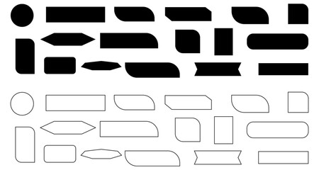 Obraz premium Blank quote box frames. Set of callouts titles template collection. Quotation bubble blog quotes symbols.