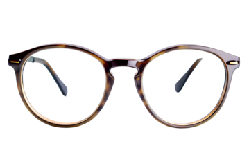 modern eyeglasses isolated on background
