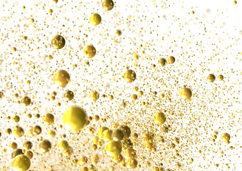 gold  Jubilation: Astonishing 3D Illustration of Joyous gold Confetti