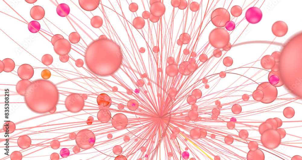Aufkleber Global network background. Connecting triangles. Globe of the earth. abstract planet in space. 3d rendering