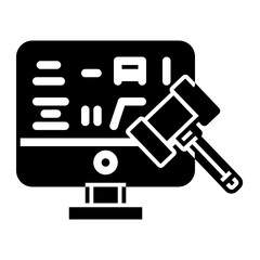 online trial glyph icon style