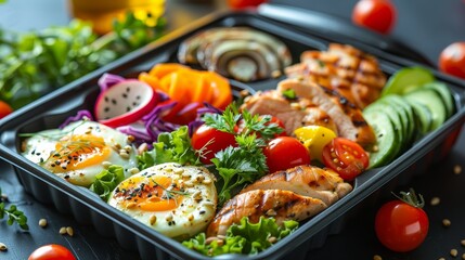 Healthy nutrition in lunch boxes Catering