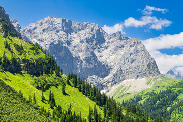 Landschaft im Rißtal nahe der Eng Alm in Österreich