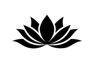 lotus flower logo vector illustration 