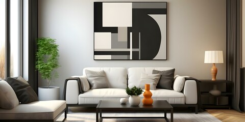 Abstract Geometric Strokes in Monochrome for Graphic Art. Concept Monochrome, Abstract, Geometric, Strokes, Graphic Art