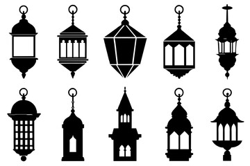 Ramadan Arabian Islamic lanterns vector illustration 