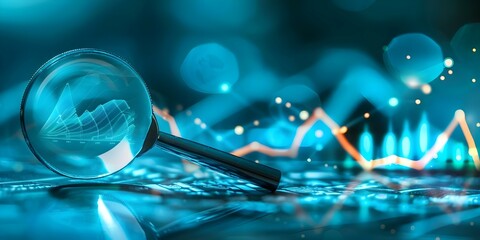 Examination of Business News for In-Depth Insights and Analysis. Concept Business Analysis, News Examination, In-Depth Insights, Financial Trends, Market Research