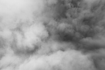 Texture of deep smoke, fog and clouds, PNG
