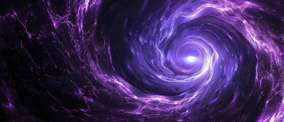 Mystical space vortex. Glowing spiral.