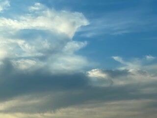 blue sky with clouds