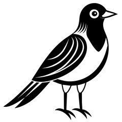 Bird vector silhouette 