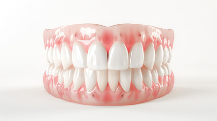 Obraz premium teeth model on white background .