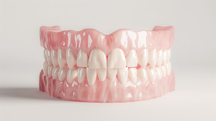 Obraz premium teeth model on white background .