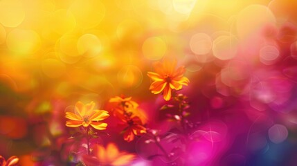 Blurred backgrounds in a variety of vibrant colors Background in yellow shade