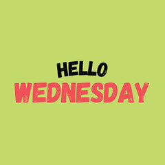 Hello Wednesday text design