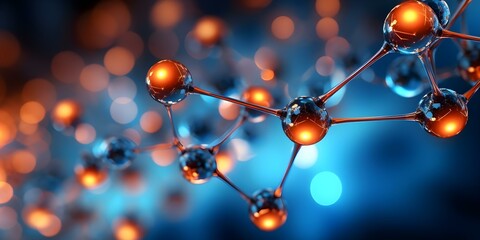 In-depth Molecular Structure Background for Scientific Purposes. Concept Molecular Structure, Chemical Bonding, Polymer Chemistry, Spectroscopy Analysis, Nanotechnology Research