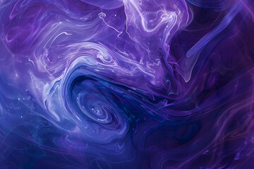 Fototapeta premium mysterious swirling shapes in purple and blue, evoking creativity and imagination. generative ai
