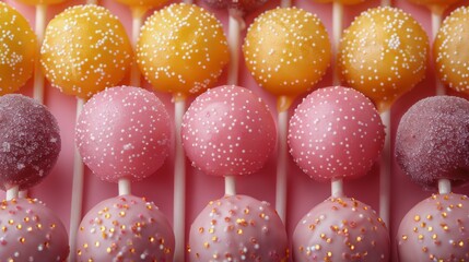 Obraz premium Group of Lollipops Stacked Together