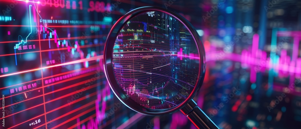 Poster modern technology concepts: data analysis, search engine optimization or seo.