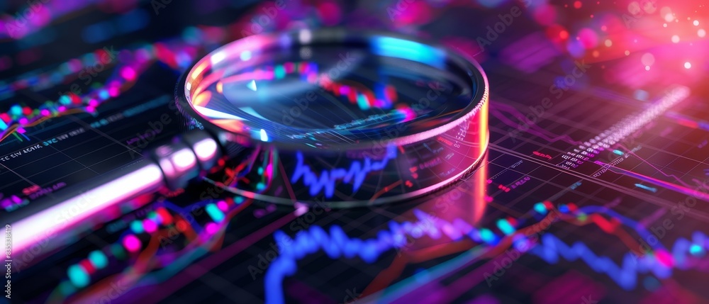 Poster modern technology concepts: data analysis, search engine optimization or seo.
