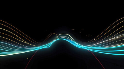 Vector abstract technology, light neon digital lines for artificial intelligence technology concept, digital technology, communication, 5G, science, data transmission and encryption, digital archives,