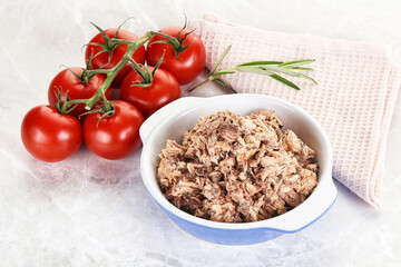 Canned tuna fish for salad