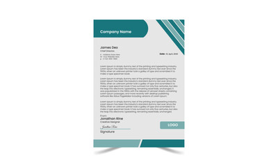 Modern business and corporate letterhead template.
Corporate Identity Template