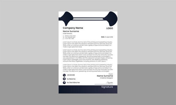 Modern business and corporate letterhead template.
Corporate Identity Template