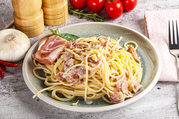 Italian pasta spaghetti Carbonara