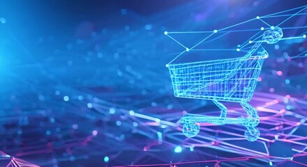 Digital marketing symbolizes ecommerce technology. Concept Ecommerce Technology, Digital Marketing