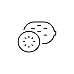 Kiwi icon. Simple kiwi icon for social media, app, and web design. Vector illustration.